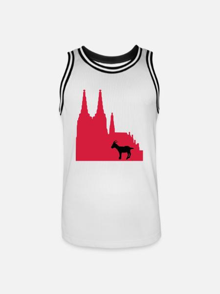 stadt_koeln - Männer Basketball-Trikot - Weiß/Schwarz