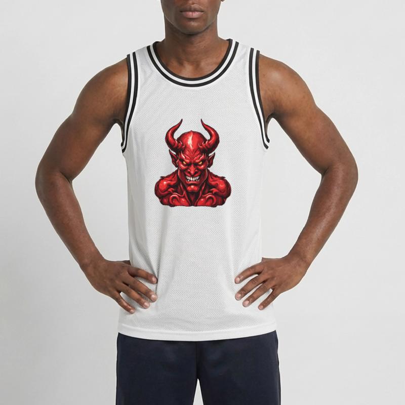 Devil / Hell / Horror / Devilish / Evil Men's Basketball Jersey