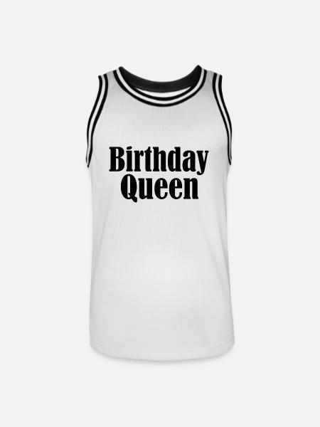 Birthday queen - Men's Basketball Jersey - white/black