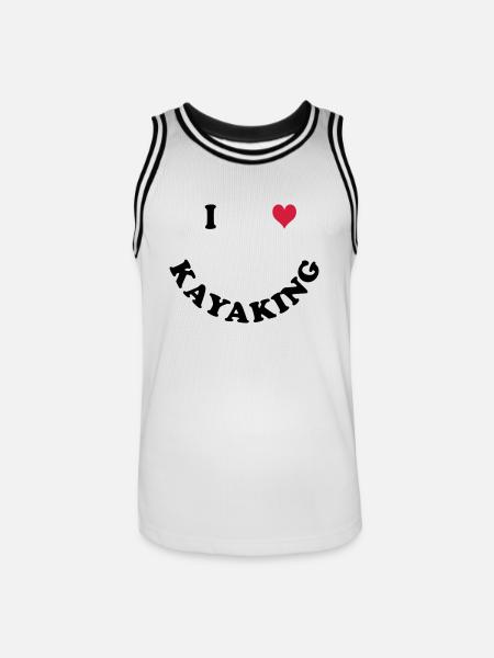 kayak - Men's Basketball Jersey - white/black