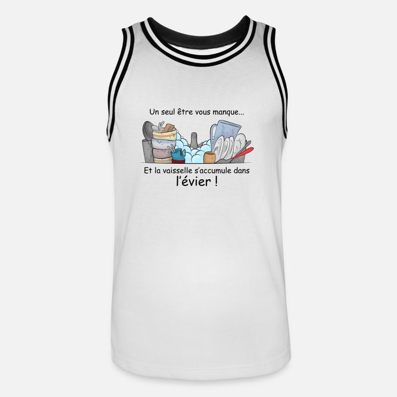 Only one being missing .... - Men's Basketball Jersey - white/black