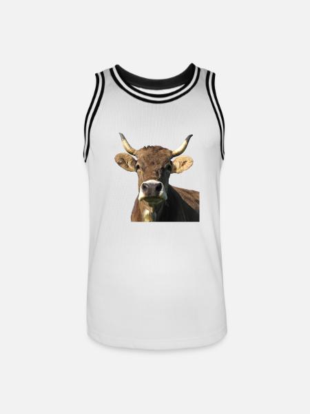 Alina von Kuhwerk - Männer Basketball-Trikot - Weiß/Schwarz
