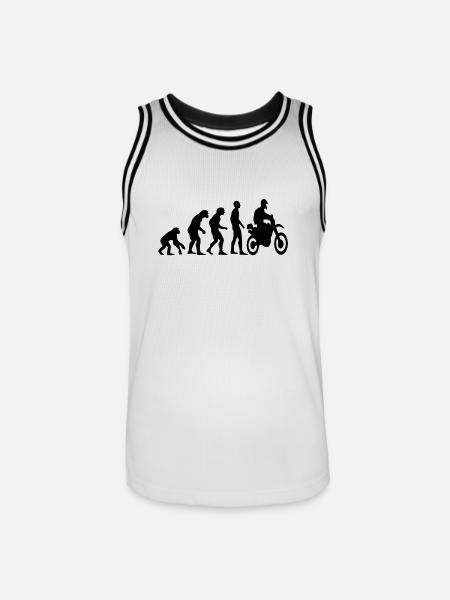 Human Evolution Enduro - Men's Basketball Jersey - white/black