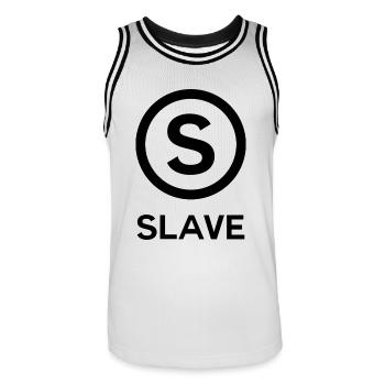 Esclave Graphique - Maillot de basket Homme - blanc/noir - Devant - AI Model Male 185 dark (185cm)