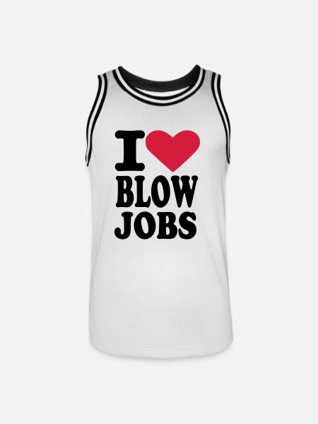 Blowjobs - Männer Basketball-Trikot - Weiß/Schwarz