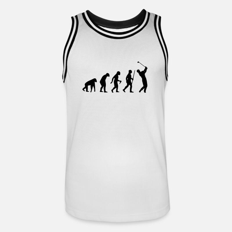GOLF EVOLUTION - Maillot de basket Homme - blanc/noir