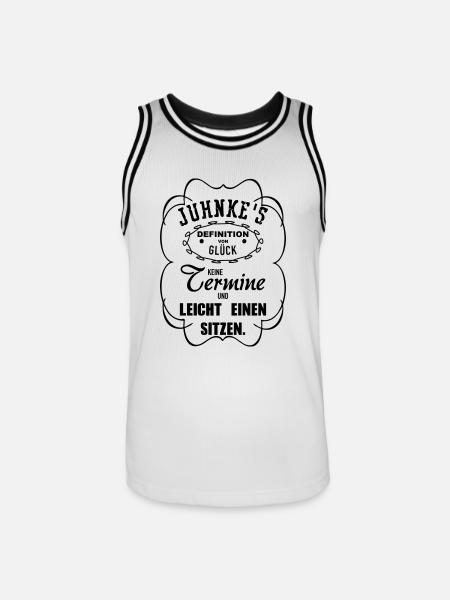 Leicht einen sitzen - Männer Basketball-Trikot - Weiß/Schwarz