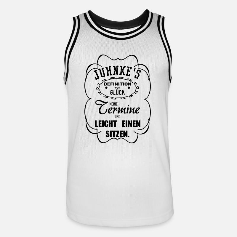 Leicht einen sitzen - Männer Basketball-Trikot - Weiß/Schwarz