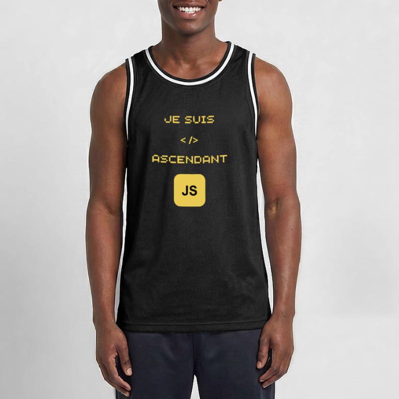 gift for JavaScript JS developer Men's Basketball Jersey