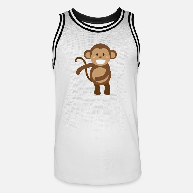 Dancer float dance gift dance trend dance monkey - Men's Basketball Jersey - white/black