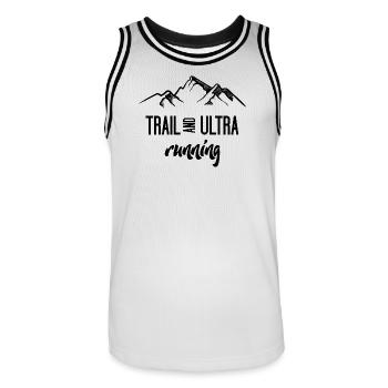 Trail Running et Ultra Running - Maillot de basket Homme - blanc/noir - Devant - AI Model Male 185 dark (185cm)