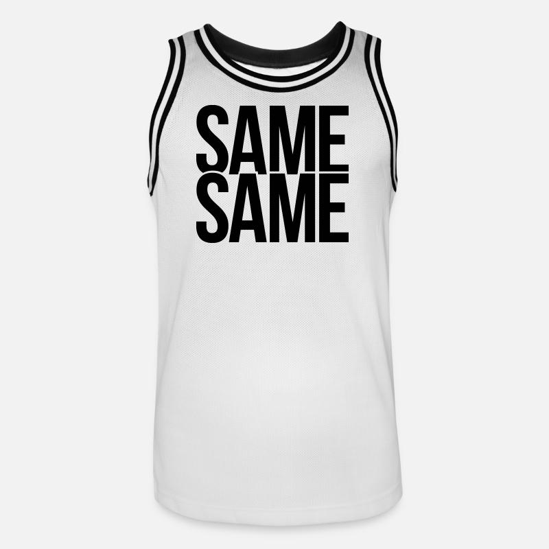 same same - Men's Basketball Jersey - white/black