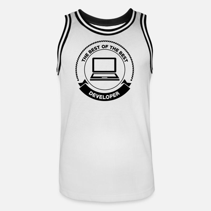Developer - Maillot de basket Homme - blanc/noir