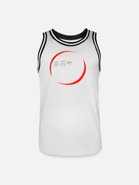 Karate Sport - Männer Basketball-Trikot - Weiß/Schwarz