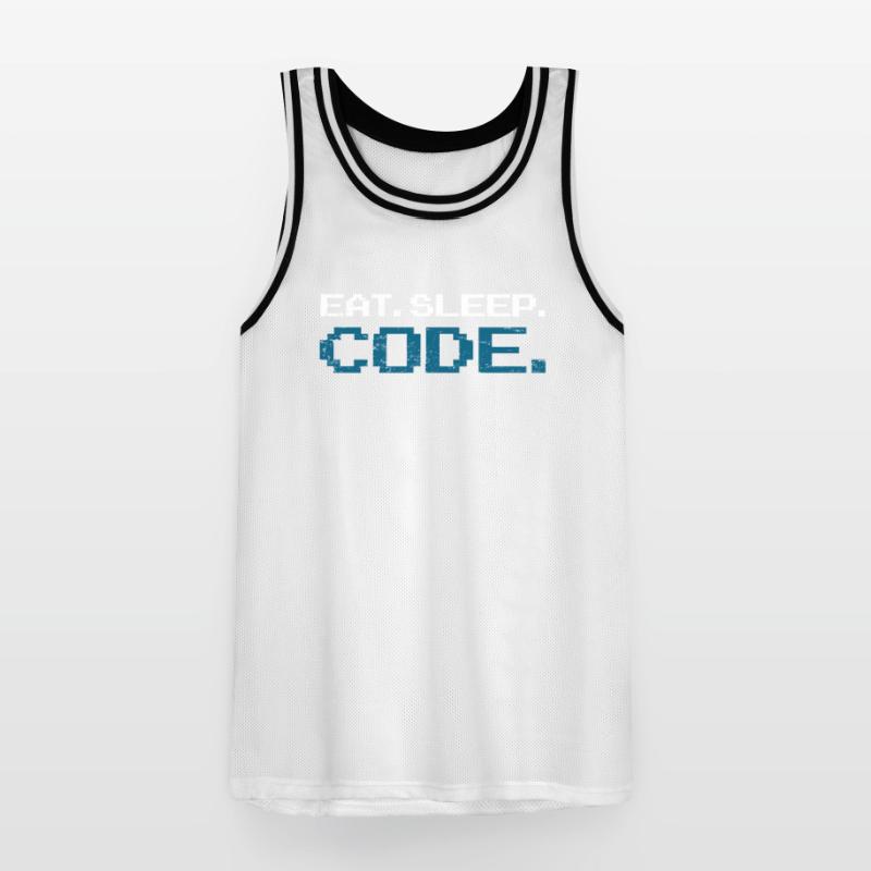 Programming code computer science Men's Basketball Jersey