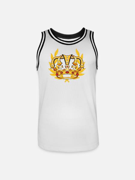 Crown King Majesty Royal Prince - Men's Basketball Jersey - white/black
