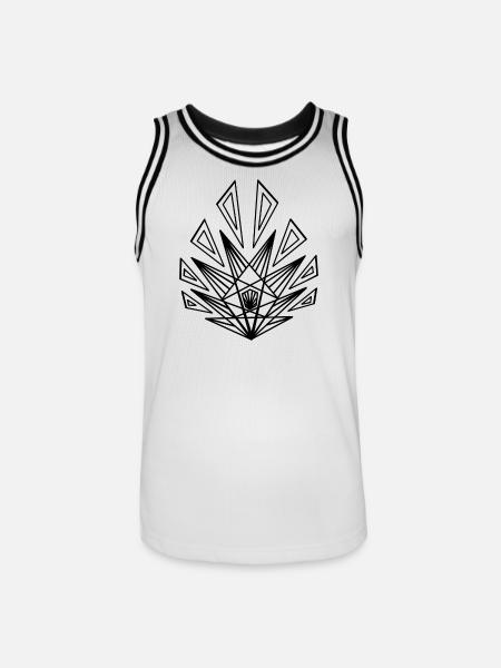 leaf - Men's Basketball Jersey - white/black