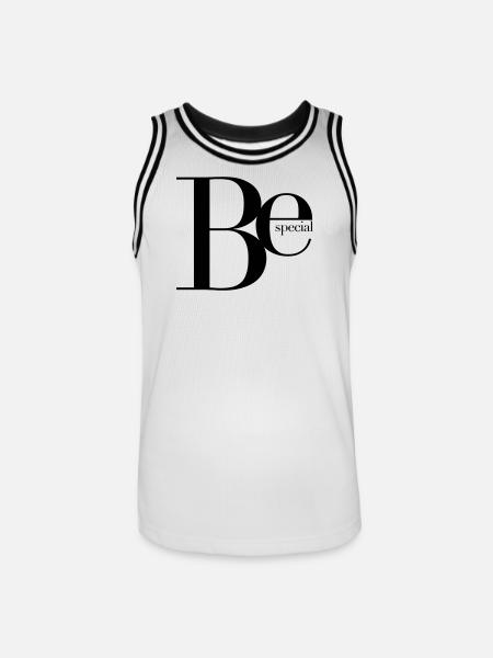 være speciel, især fantastisk stor LOL unik - Herre basketball-trikot - hvid/sort