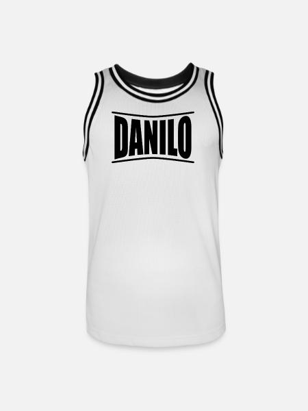 t-shirt Danilo t-shirt gift idea - Men's Basketball Jersey - white/black