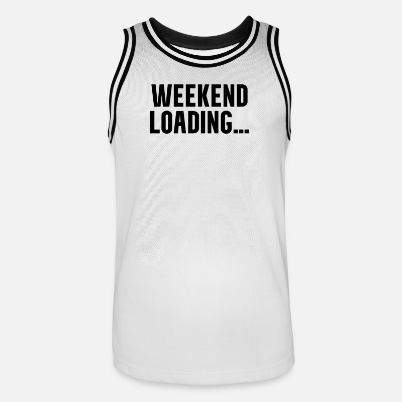 Weekend loading - Männer Basketball-Trikot - Weiß/Schwarz