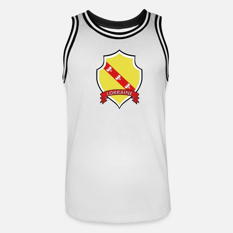 Lorraine - Men's Basketball Jersey - white/black