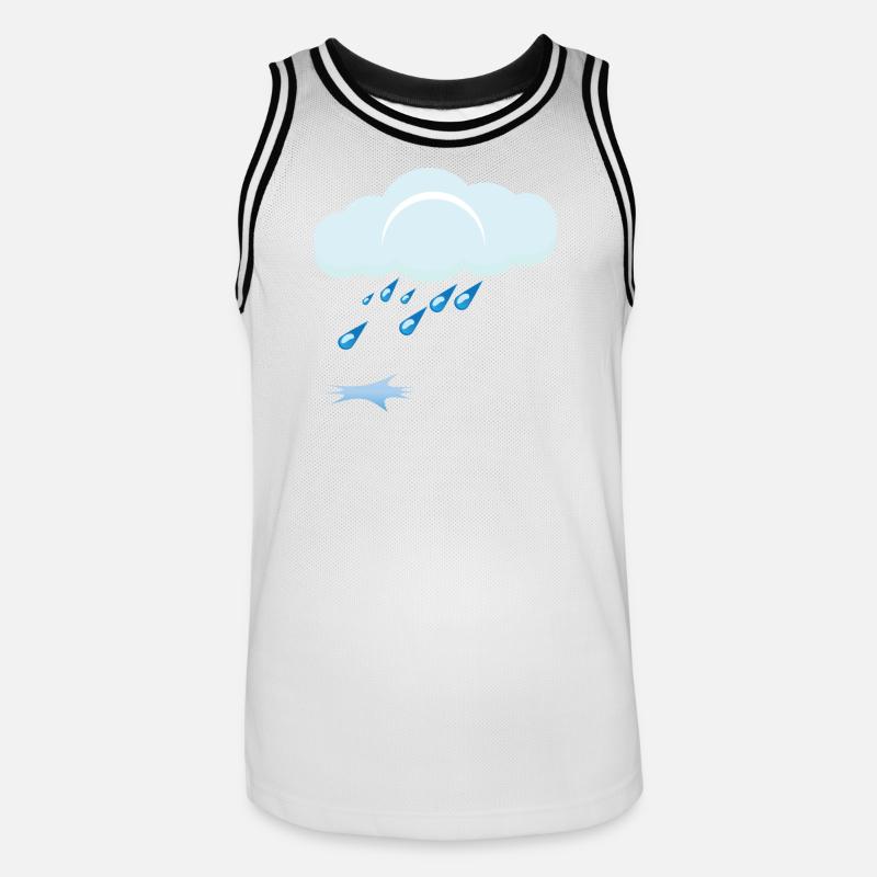 Rain - Men's Basketball Jersey - white/black