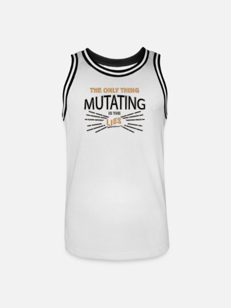 Spruch - Männer Basketball-Trikot - Weiß/Schwarz