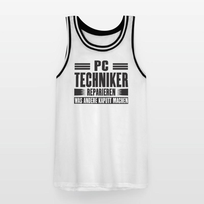 Service Technician Support Solution Devis Service PC Maillot de basket Homme