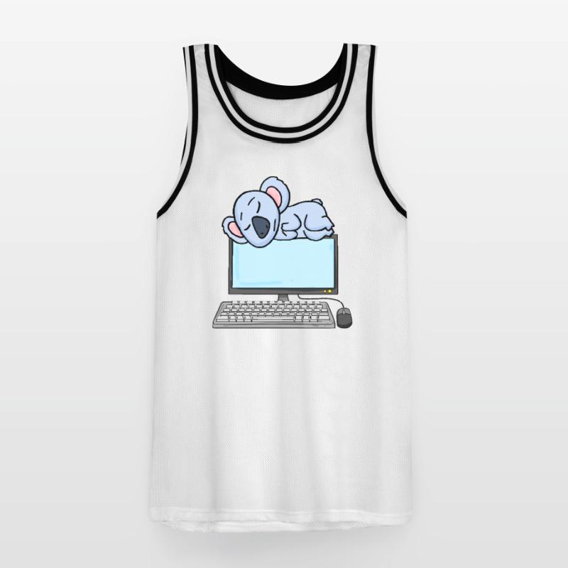 Koala Computer Nerd Programmer Gift Men's Basketball Jersey