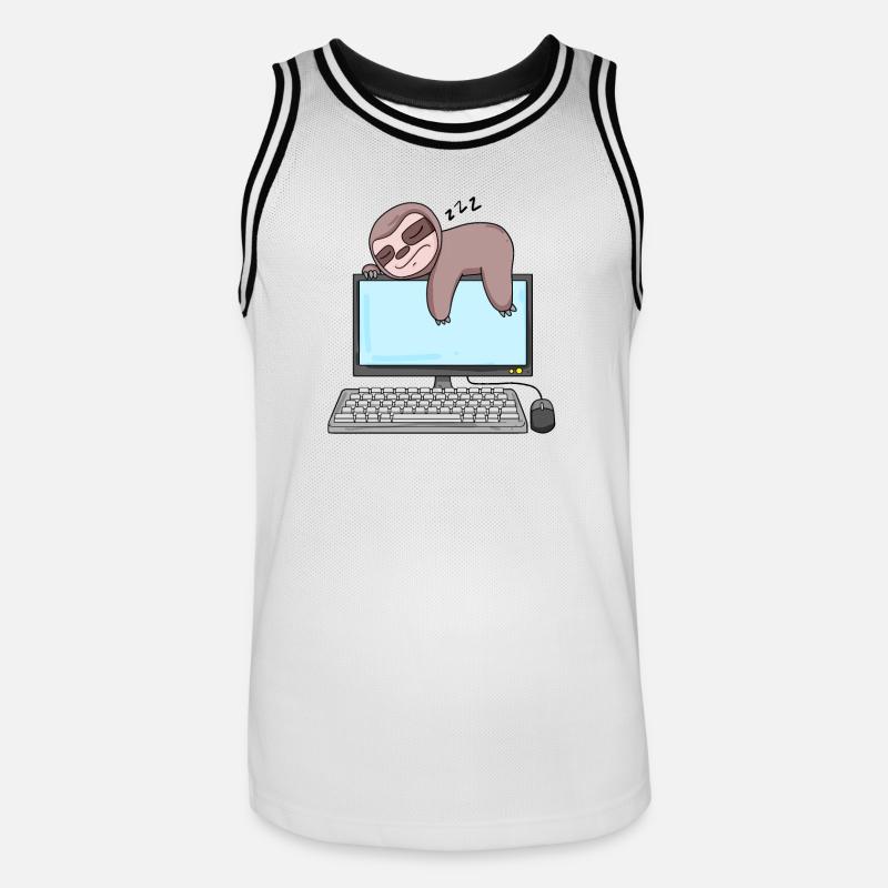 Computer Nerd Programmer Gift - Men's Basketball Jersey - white/black