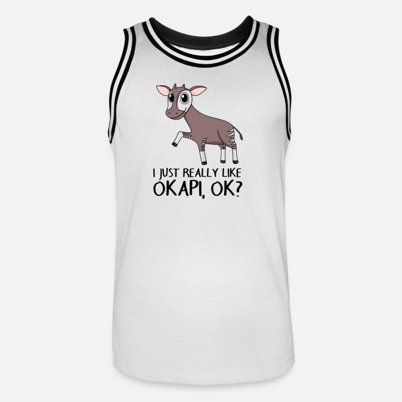 Okapi - Maillot de basket Homme - blanc/noir