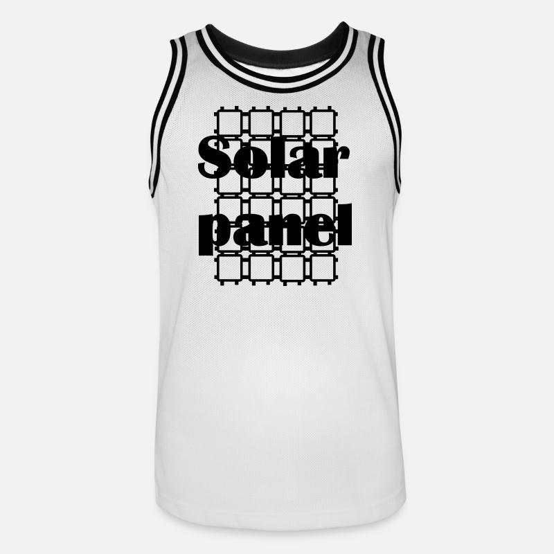 solar panel SOLAR PANEL - Men's Basketball Jersey - white/black