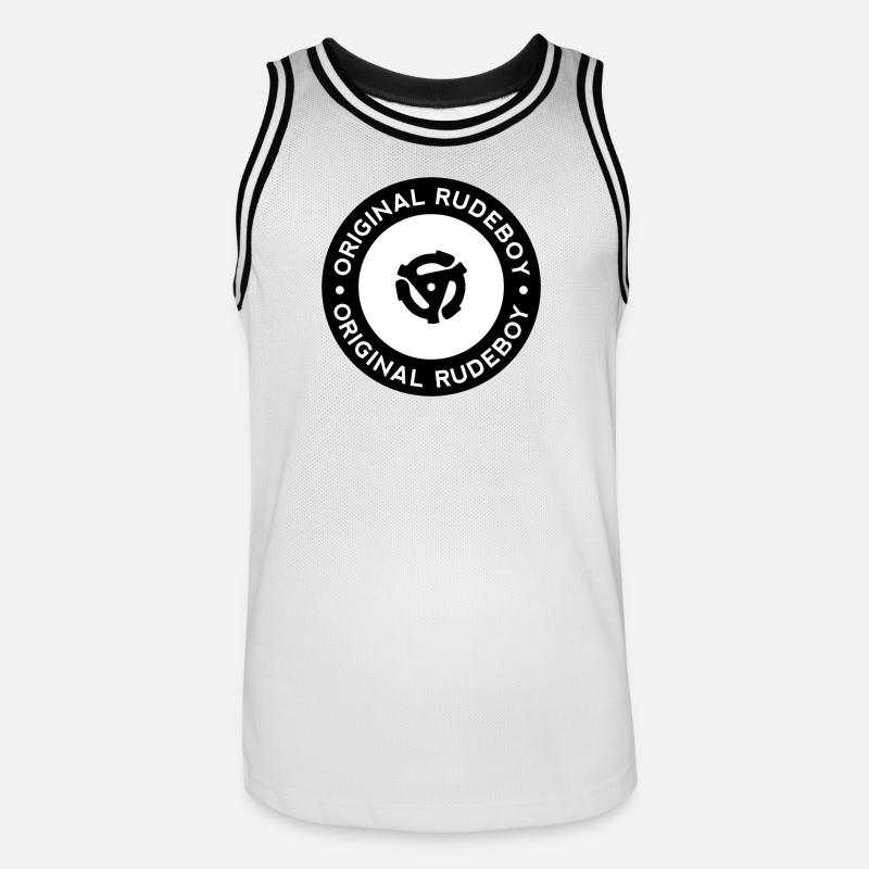 Disco originale in vinile Rudeboy - Black & White Mod - Maglia da basket per uomo - bianco/nero