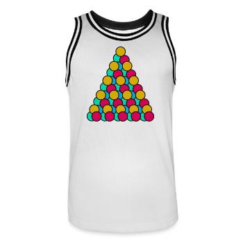 BONNE ANNEE. SAINT SYLVESTRE. NOUVELLE ANNÉE - Maillot de basket Homme - blanc/noir - Devant - AI Model Male 185 dark (185cm)