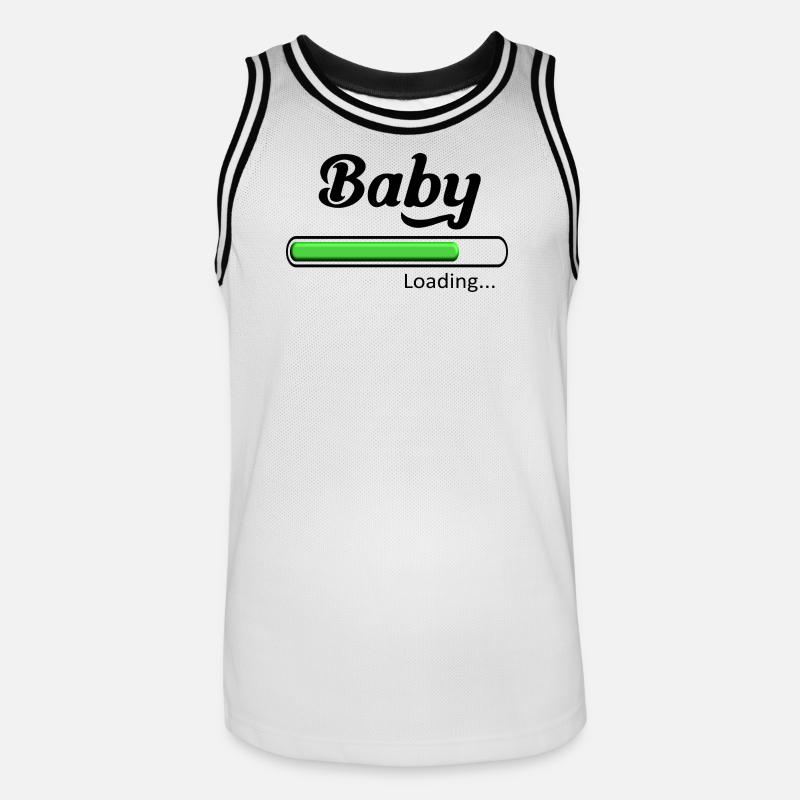 Baby loading. - Maillot de basket Homme - blanc/noir