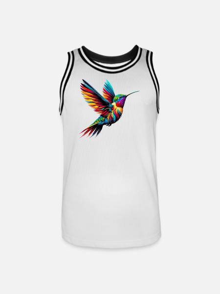 Hummingbird - Men's Basketball Jersey - white/black