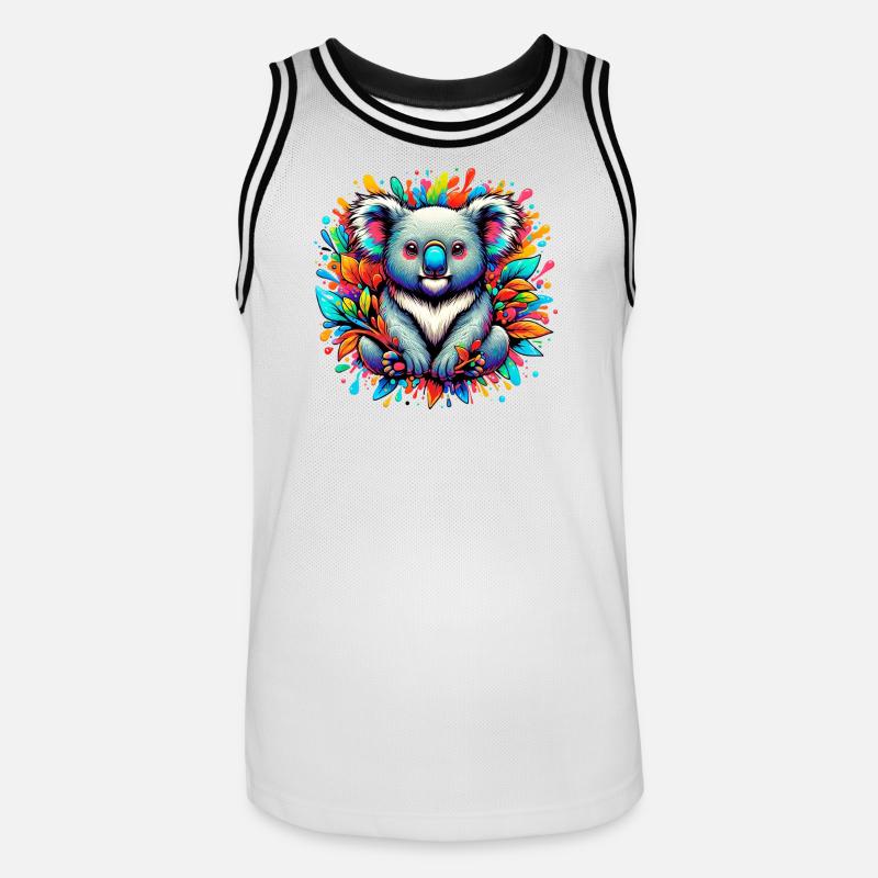 Koala - Maillot de basket Homme - blanc/noir