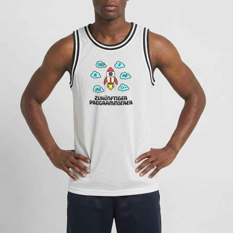 Développeur de code CSS Programmeur C++ Java Php Maillot de basket Homme