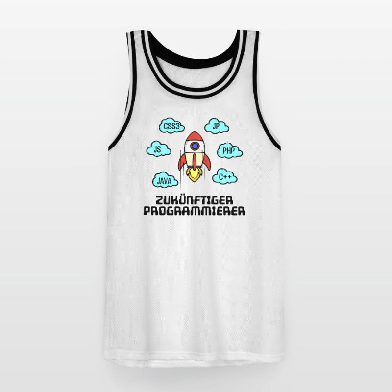 Développeur de code CSS Programmeur C++ Java Php Maillot de basket Homme