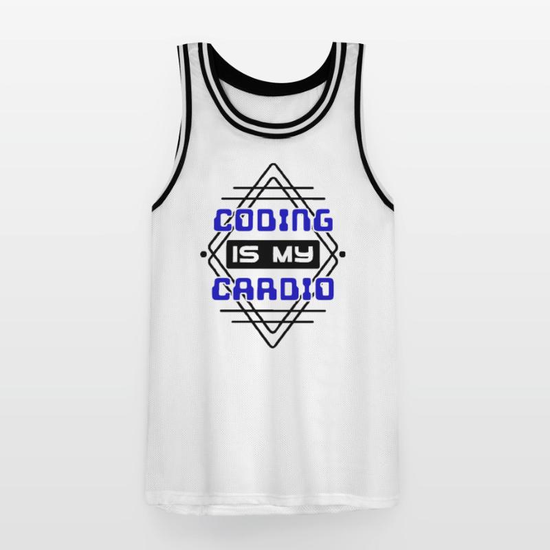 Cooler Spruch Developer Coden Programmierer Code Männer Basketball-Trikot