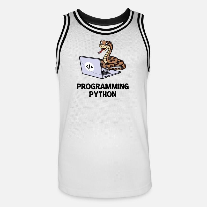 Developer Funny Sayings Programmer Computer - Men's Basketball Jersey - white/black
