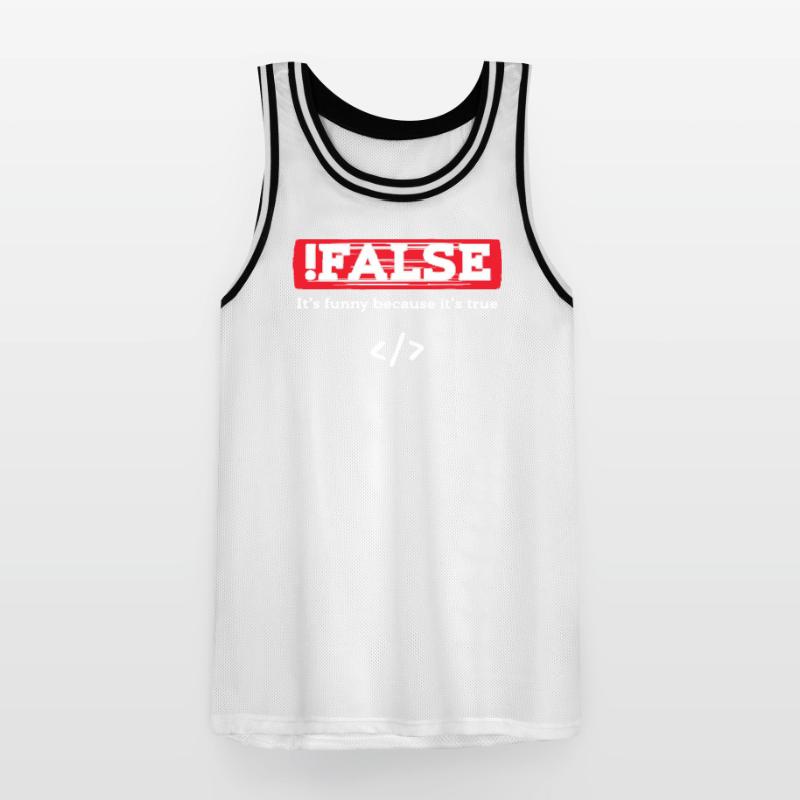 Debug Scripting Statement Développeur Code Nerd Maillot de basket Homme