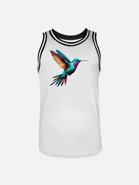 Hummingbird - Men's Basketball Jersey - white/black