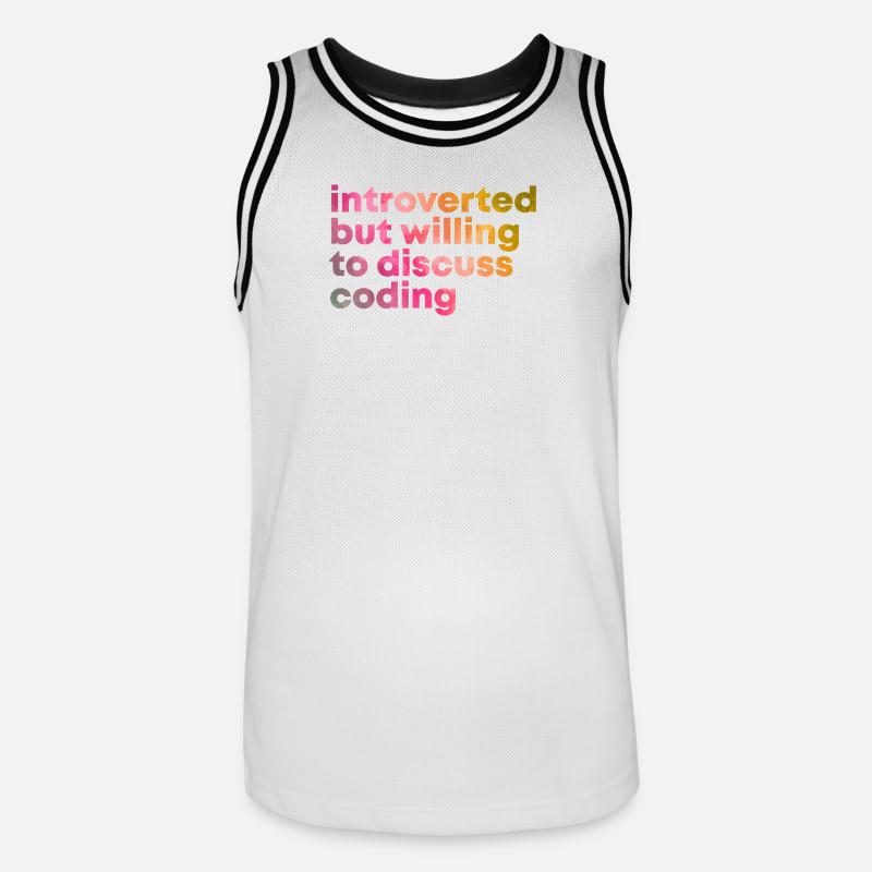 Coding Coding Coding - Men's Basketball Jersey - white/black