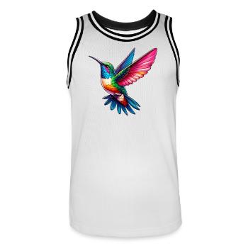 Colibri - Maillot de basket Homme - blanc/noir - Devant - AI Model Male 185 dark (185cm)