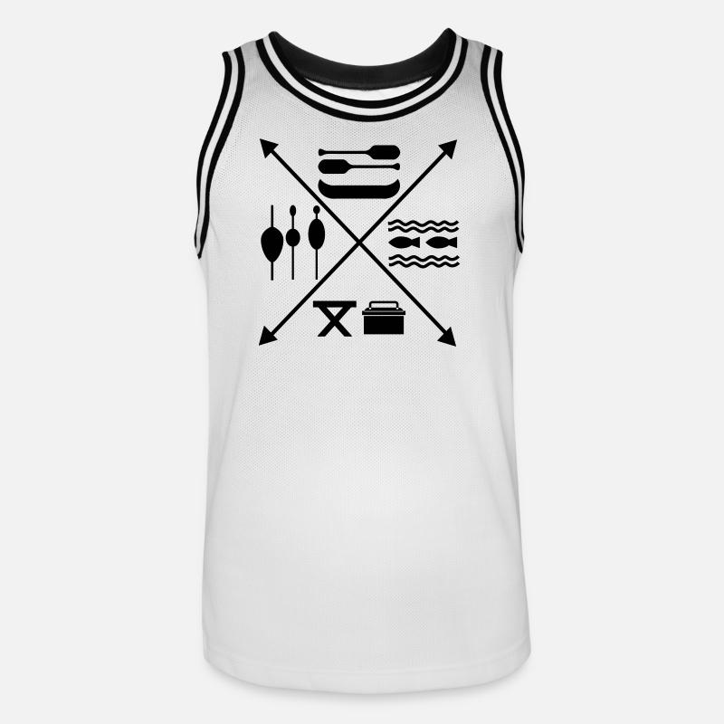 Pêche - Maillot de basket Homme - blanc/noir