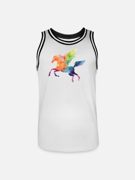 Pégase - Maillot de basket Homme - blanc/noir