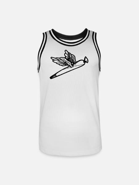 We fly so High - Men's Basketball Jersey - white/black
