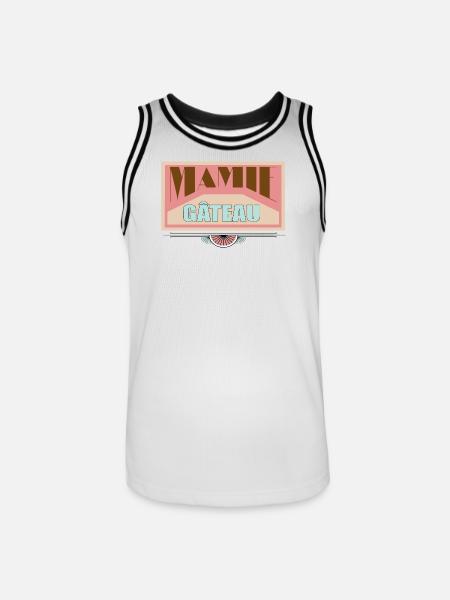 Granny Cake - Men's Basketball Jersey - white/black