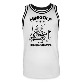 -golf pour enfants - Maillot de basket Homme - blanc/noir - Devant - AI Model Male 185 dark (185cm)